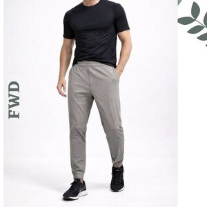 FWD Athletic Joggers Mens Medium Grey Stretch Performance